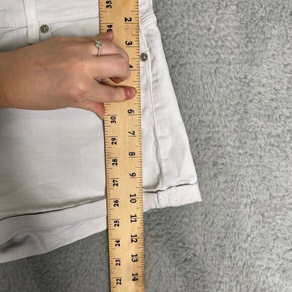 7 for all mankind womens white denim shorts stretch summer casual 26 - Picture 9 of 10